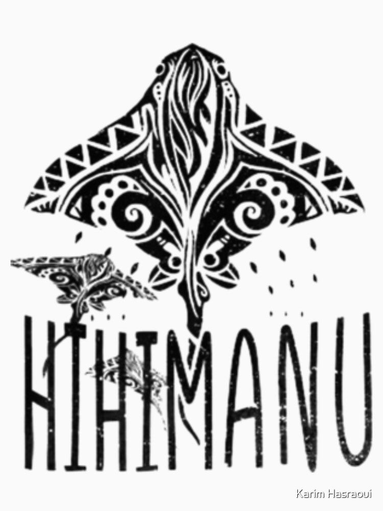 Hawaiian Hihimanu T Shirt by Karim Hasraoui Unisex , , , Long Sleeve Tee