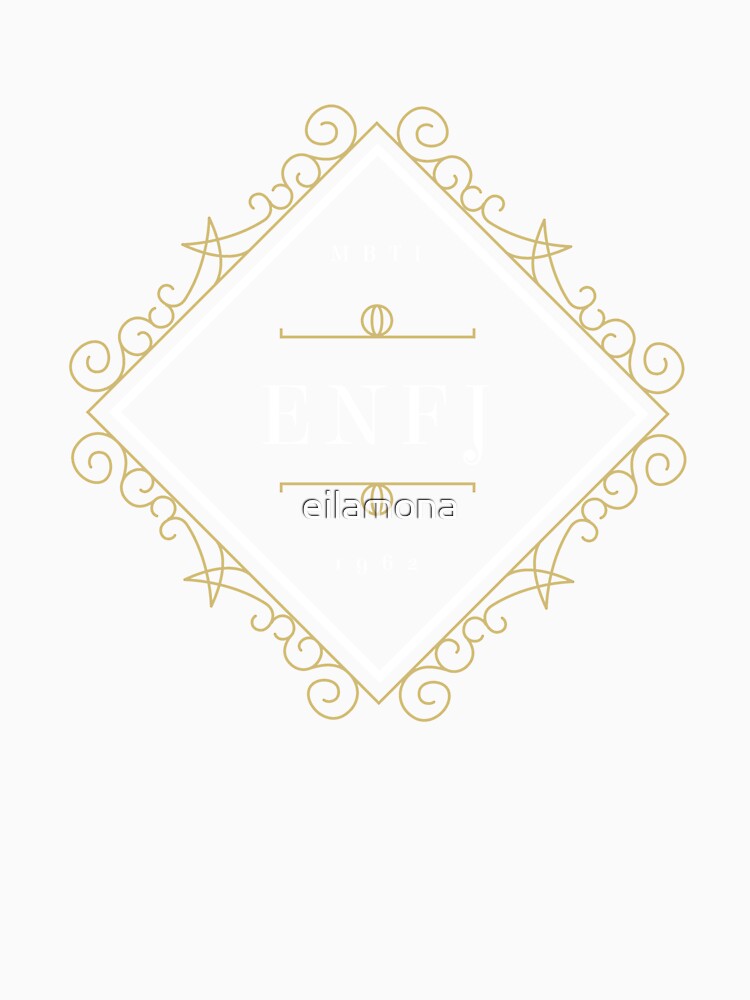 ENFJ Ornamental Insignia (dark) by eilamona Unisex , , , Long Sleeve Tee