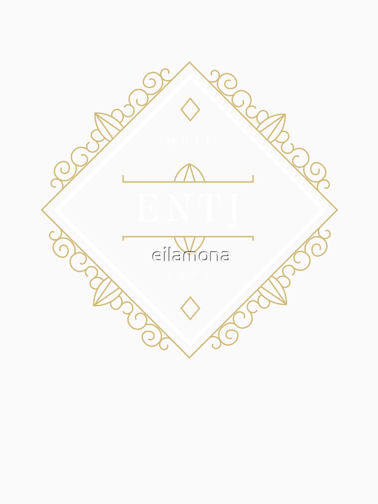 ENTJ Ornamental Insignia (dark) by eilamona Unisex , , , Long Sleeve Tee