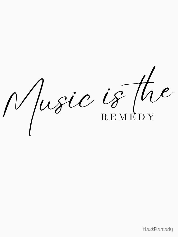 Music Is The Remedy Unisex by NextRemedy Unisex , , , Long Sleeve Tee
