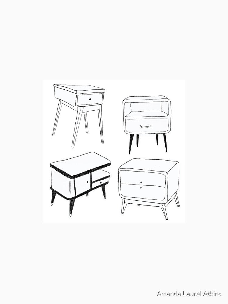 Mid Century Modern Nightstands by Amanda Laurel Atkins