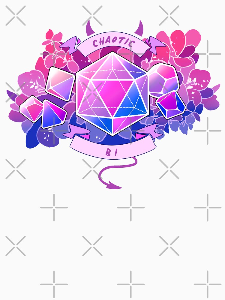 LGBT RPG - Chaotic Bi by ABD-illustrates Unisex , , , Long Sleeve Tee