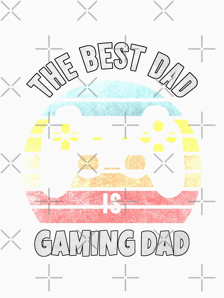 The Best Dad Is Gaming Dad by Denti Kanys ⭐⭐⭐⭐⭐ Unisex , , , Long Sleeve Tee