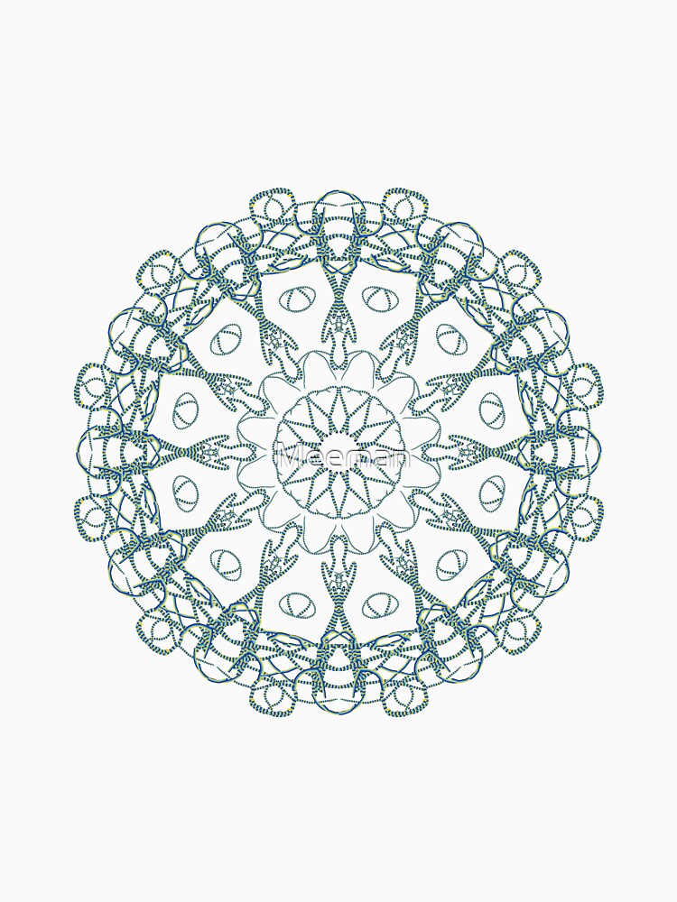 Gentle lace pattern, blue by Meeman Unisex , , , Long Sleeve Tee
