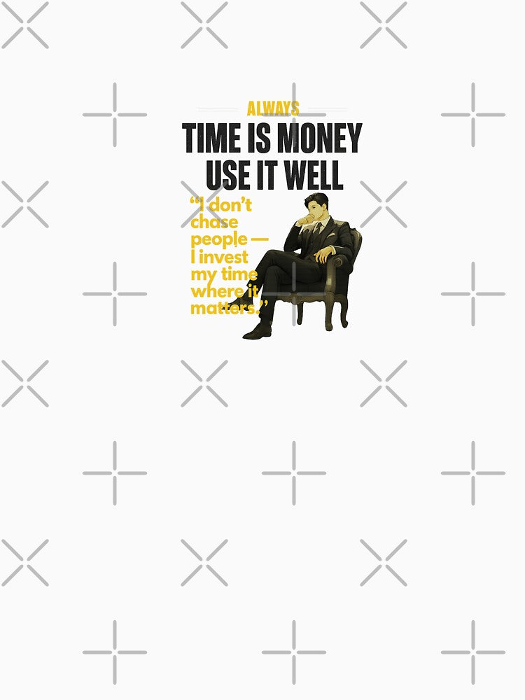 Time is Money | Motivational Quote | Bold Statement And All Product by Sticker Art Shop