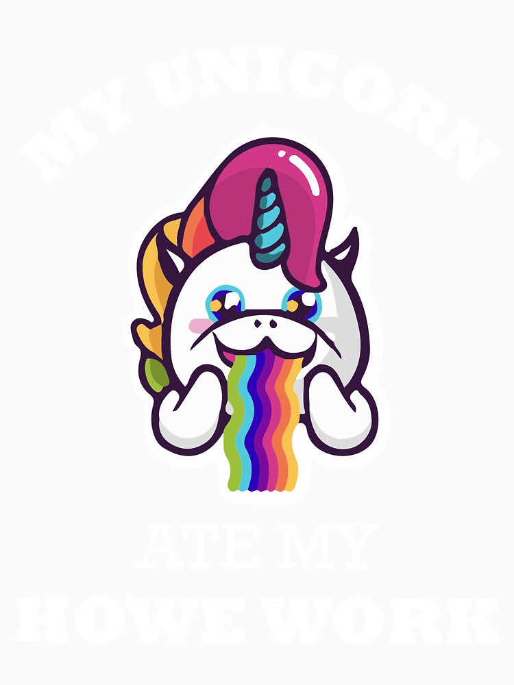 My Unicorn Ate My Homework by AllStarMerch Unisex , , , Long Sleeve Tee