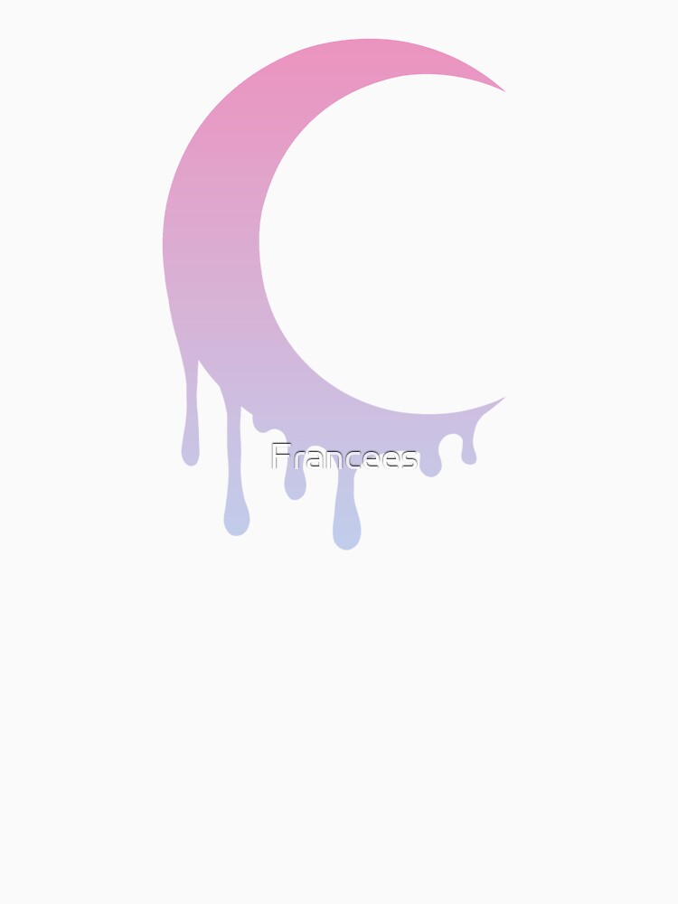 Melting Moon Kawaii Pastel Goth by Fran Fryberg Unisex , , , Long Sleeve Tee