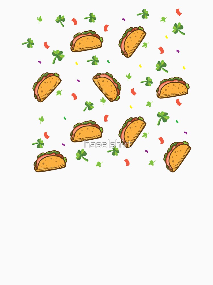 It's Raining Tacos Taco Irish Clover Birthday Gift by haselshirt Unisex , , , Long Sleeve Tee