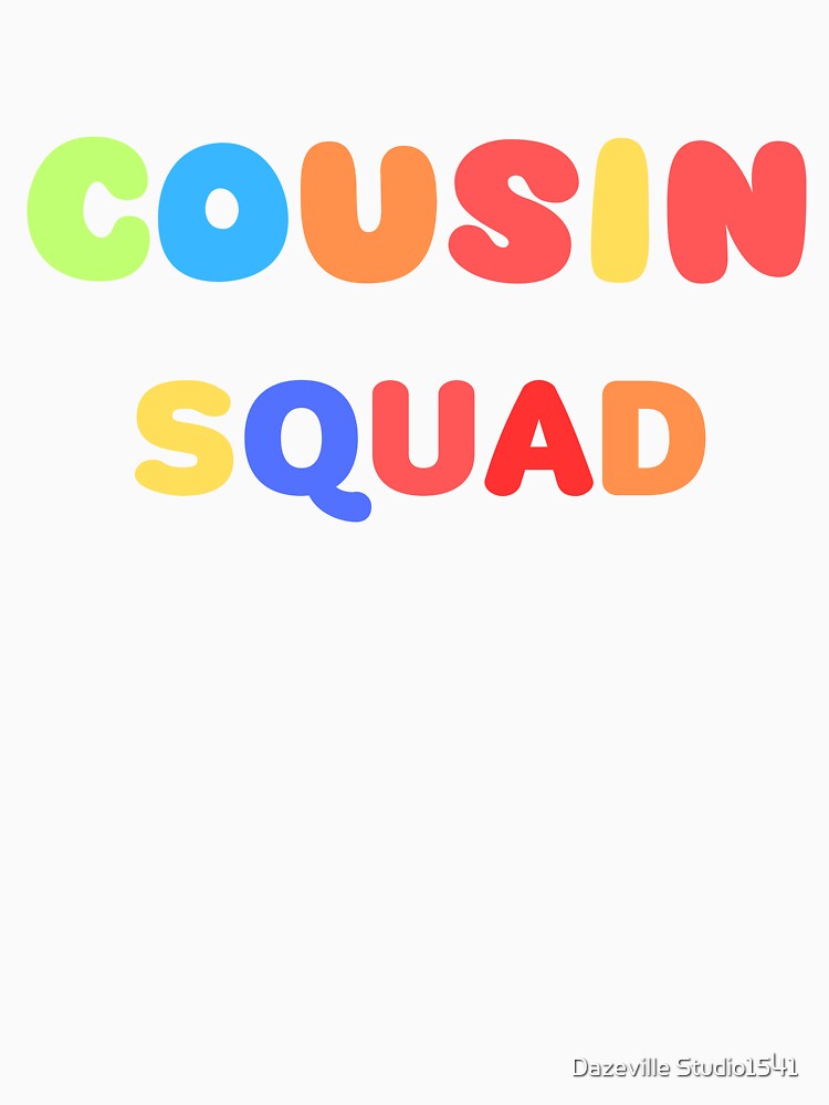 Cousin Squad Crew Family Matching Group Adult Kids Toddlers Vintage Cousin Crew : Classic Fit, Crew Neck, Short Sleeve for Casual Trips & Vacations by Dazeville Studio1541