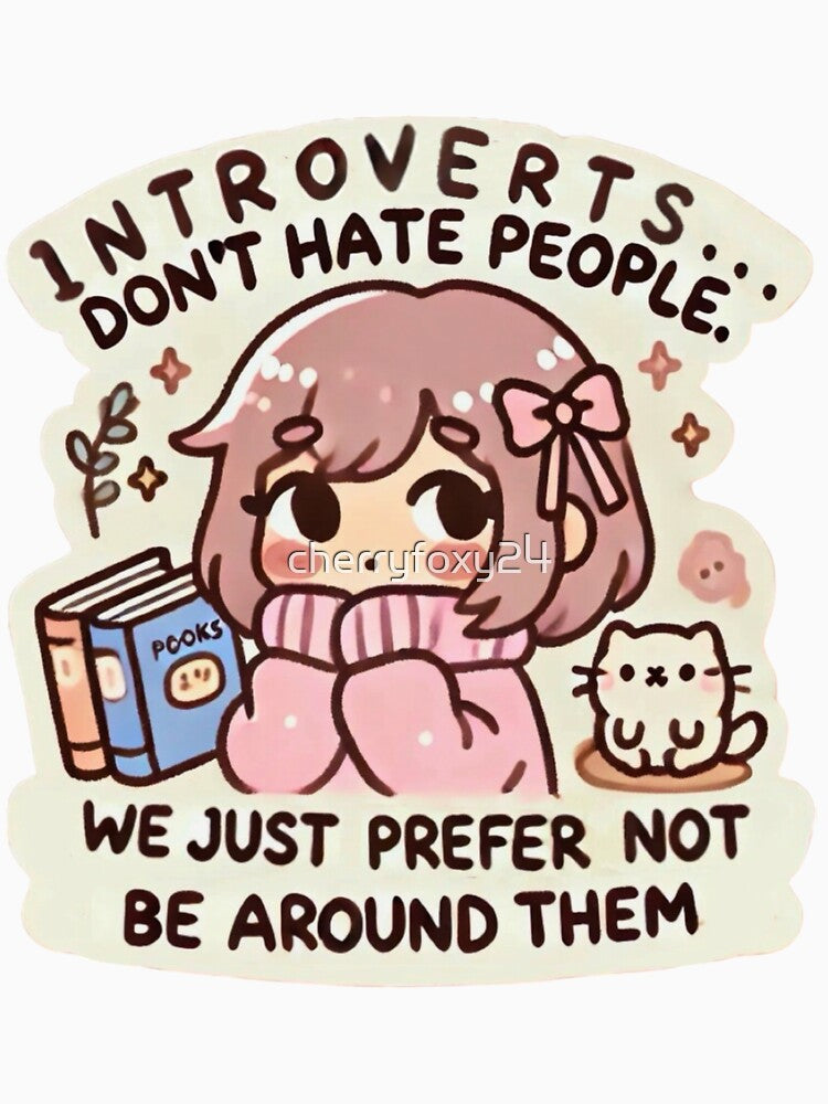 Introverts don’t hate people. We just prefer not to be around them. by cherryfoxy24 Unisex , , , Long Sleeve Tee