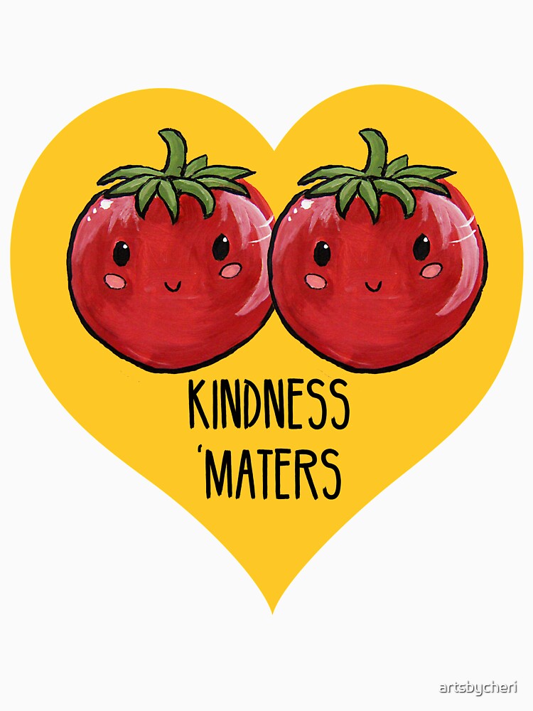 Kindness 'Maters - Tomato Food Pun by artsbycheri Unisex , , , Long Sleeve Tee
