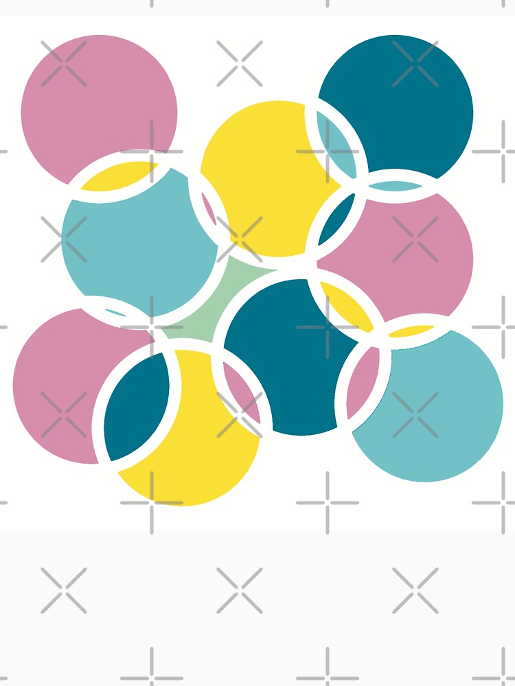 Overlapping Circles(white background) digital design by Art By Kav
