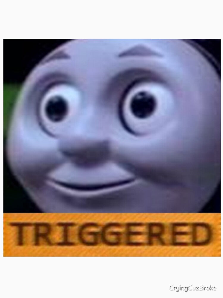 Triggered Thomas The Train meme by CryingCuzBroke Unisex , , , Long Sleeve Tee