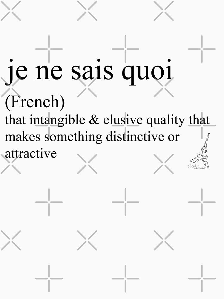 Je ne sais quoi (French) statement tees & accessories by Craft  Cocktail Infusions