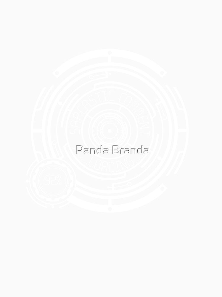 Sarcasm Loading Art Design by Panda Branda Unisex , , , Long Sleeve Tee