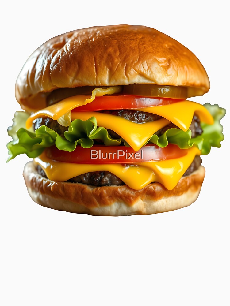 Cheeseburger by BlurrPixel Unisex , , , Long Sleeve Tee