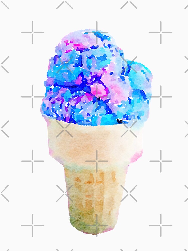 Candy Floss/cotton candy Ice Cream by sillybanana Unisex , , , Long Sleeve Tee