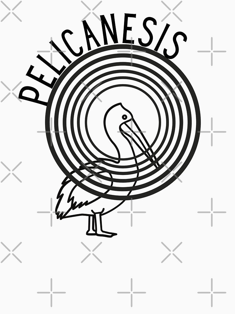 Pelecanesis bird pun by TheWaterBirds Unisex , , , Long Sleeve Tee