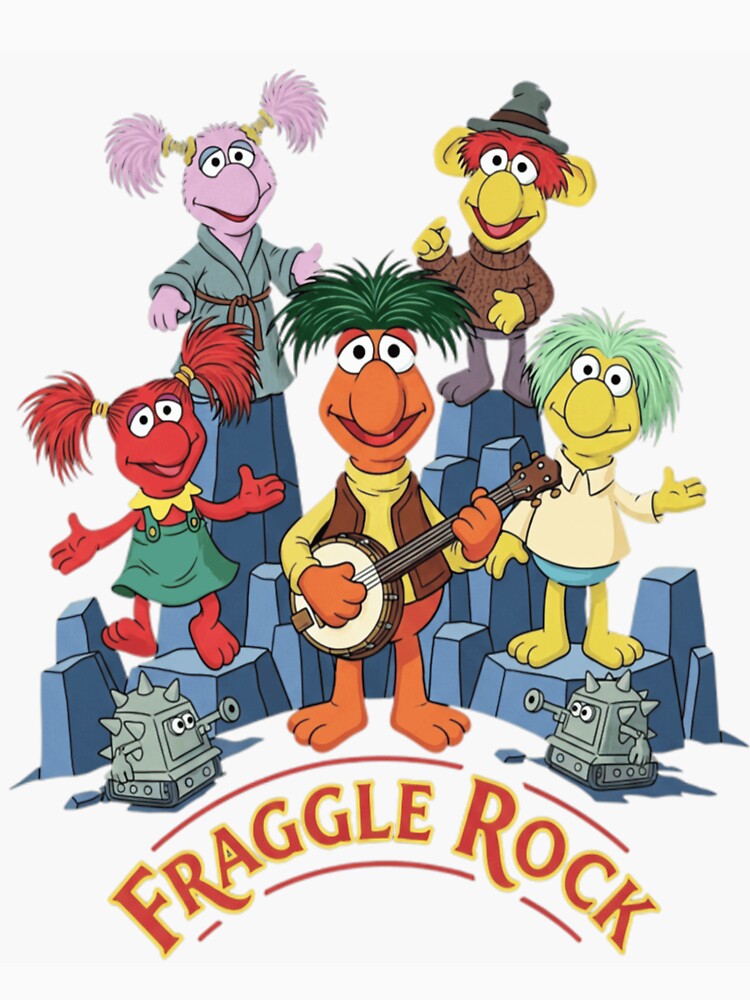 Fraggle Rock Band Group Retro Cartoon Graphic Design by ArmandinaAck1 Unisex , , , Long Sleeve Tee