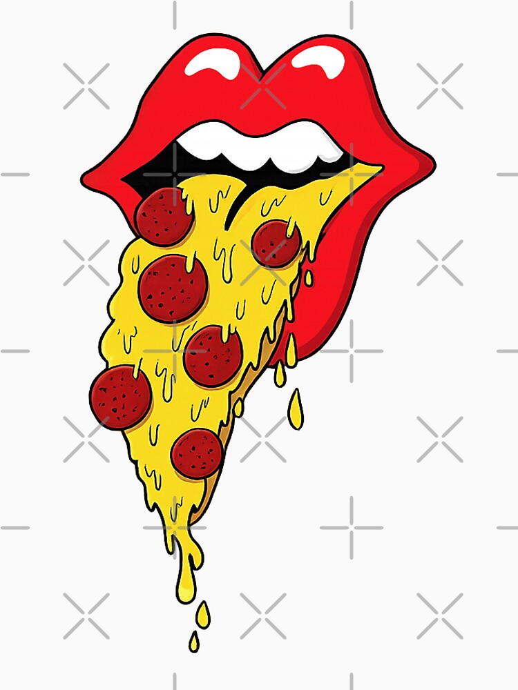 Pizza lips by YChangShop Unisex , , , Long Sleeve Tee