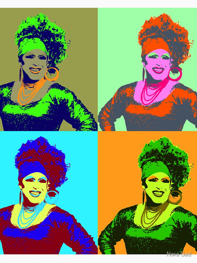 Custom Pop art portrait by Nora Gad Unisex , , , Long Sleeve Tee