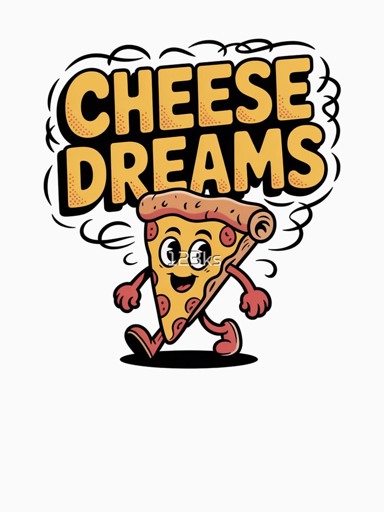 Pizza - cheese dreams by 123ks Unisex , , , Long Sleeve Tee