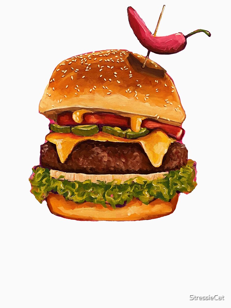 Chilly Burger by StressieCat Unisex , , , Long Sleeve Tee