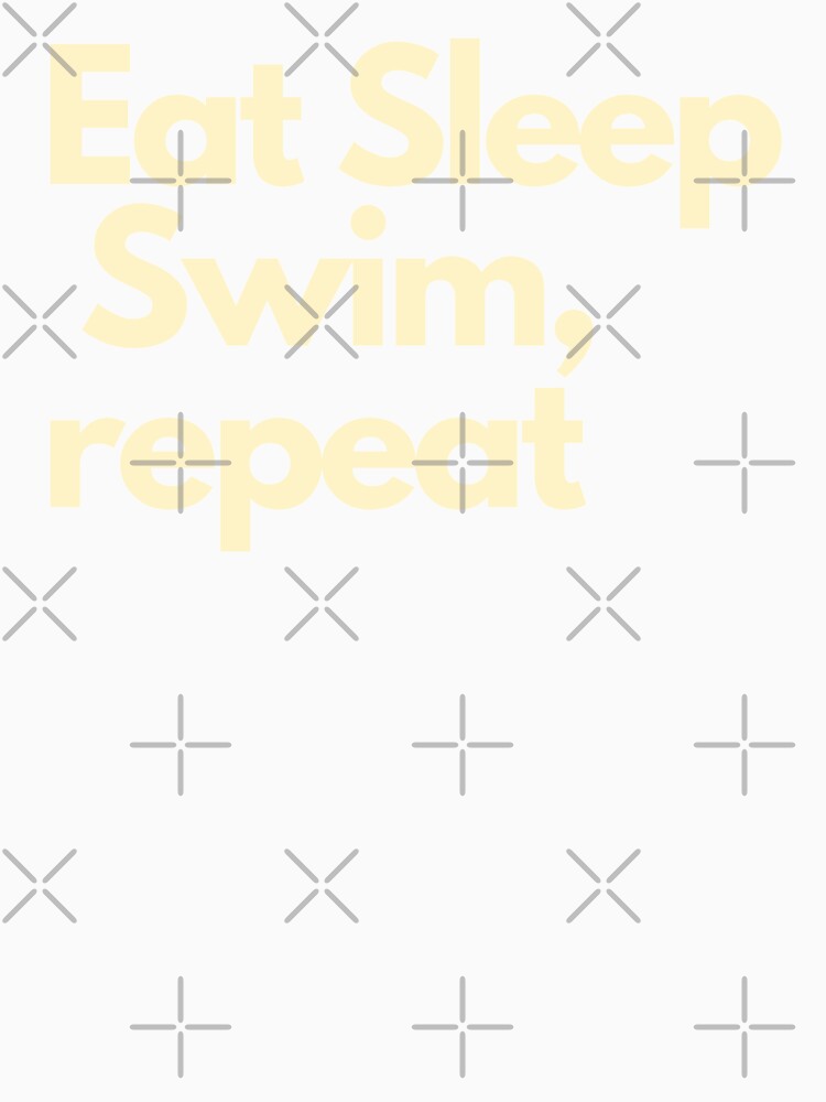 Eat Sleep Swim repeat by Imaginative Expressions⭐️ ⭐️ ⭐️ ⭐️ ⭐️ Unisex , , , Long Sleeve Tee