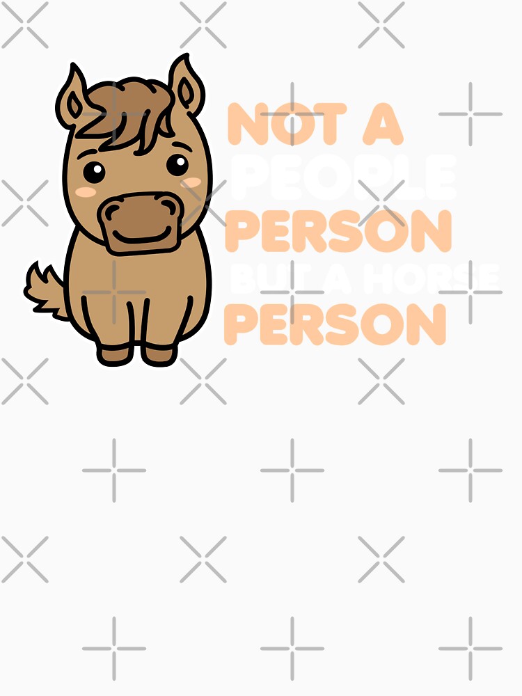 Not a people person but a horse person by 23mangoes Unisex , , , Long Sleeve Tee