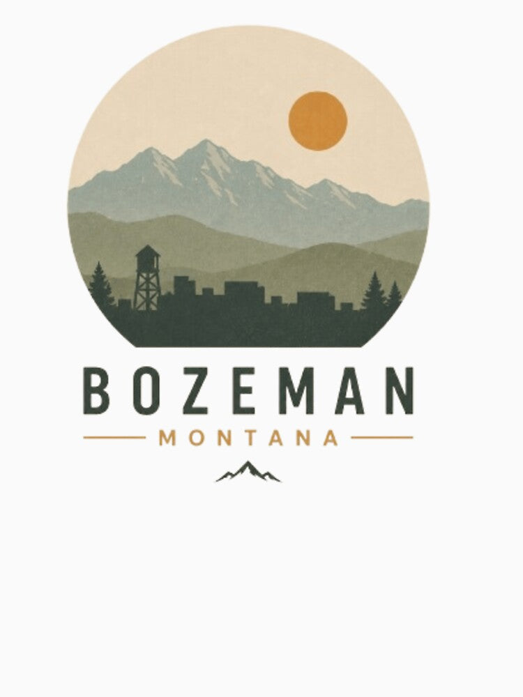 Bozeman, Montana Apparel - Tshirt, s, Long Sleeve, Hats, Stickers by projectbadass