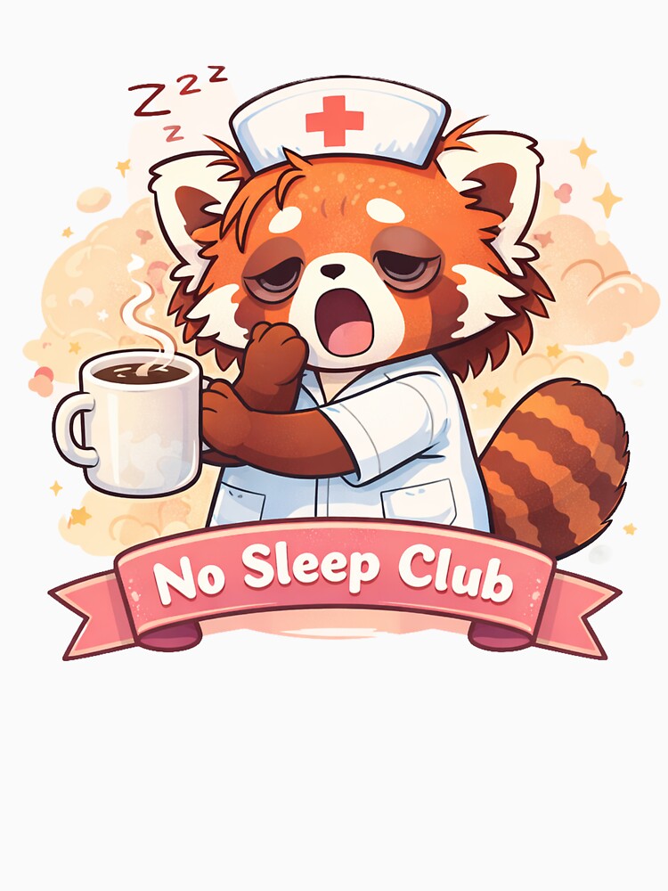 No Sleep Club – Nurse Panda by Creative and Humorous Arts