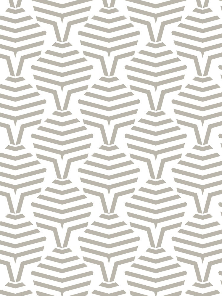 Taupe and White Stripe Shape Pattern Pairs DE 2022 Trending Color Reclaimed Wood DET625 by ColorOfTheYears