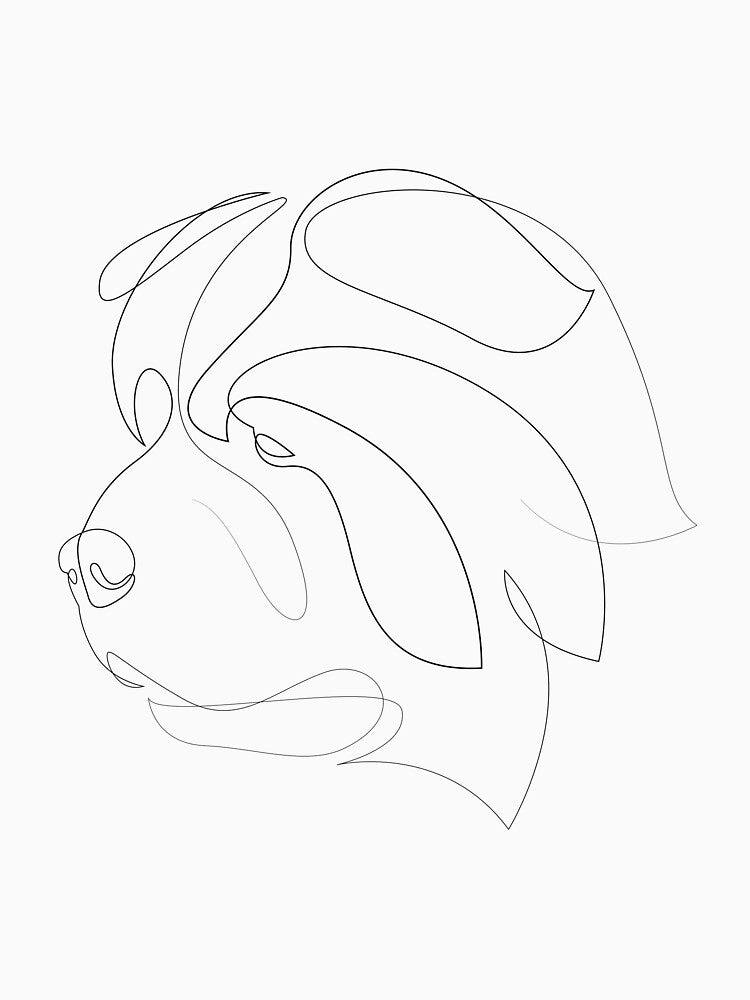 Chow-Chow - one line dog by addillum