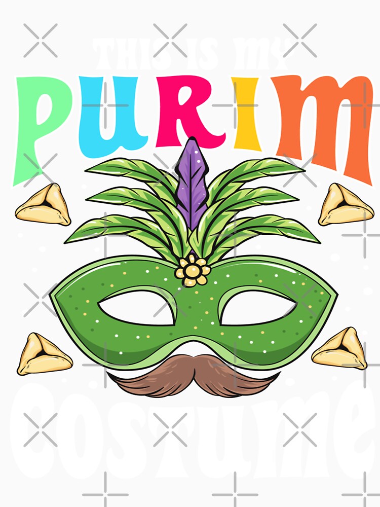 This Is My Purim Costume Jewish Festival Mask Party Holiday by daucanmo12 Unisex , , , Long Sleeve Tee