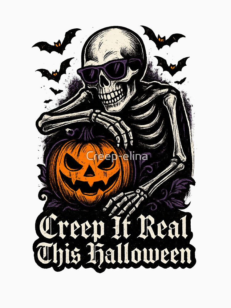 Creep it real this Halloween by Creep-elina Unisex , , , Long Sleeve Tee