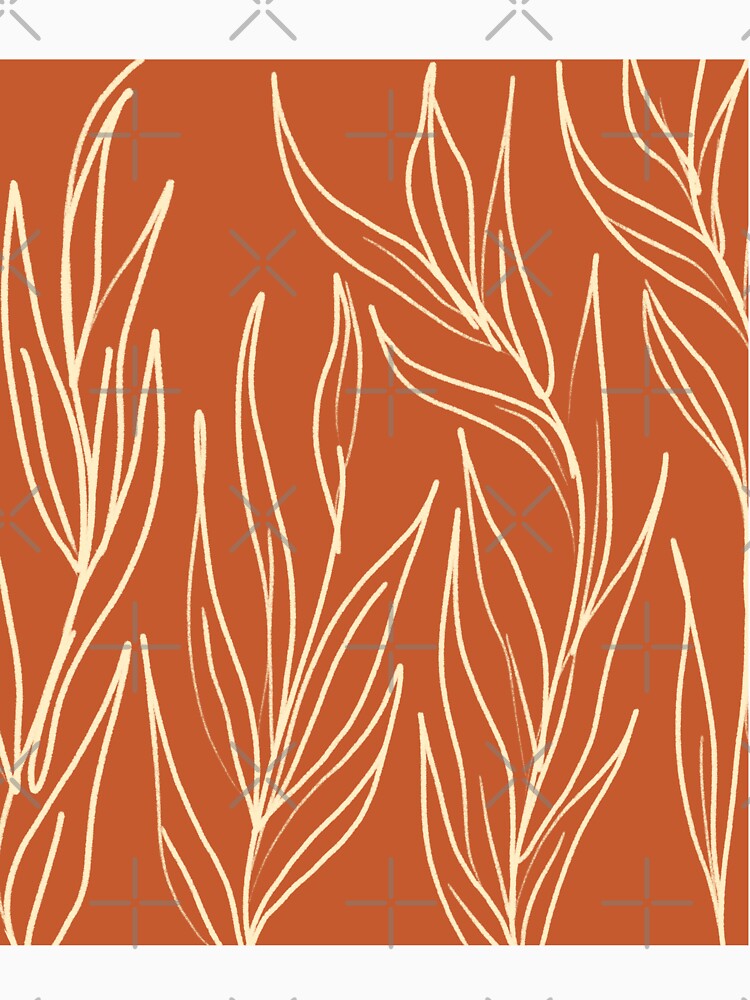 Rustic Lines Leaves Abstract by MaiZephyr