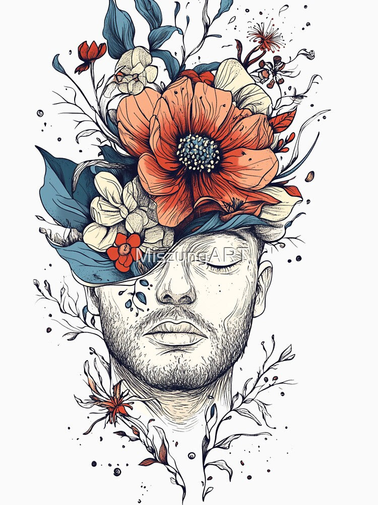 Floral Mindscape - Nature’s Visionary Art by MiszungART