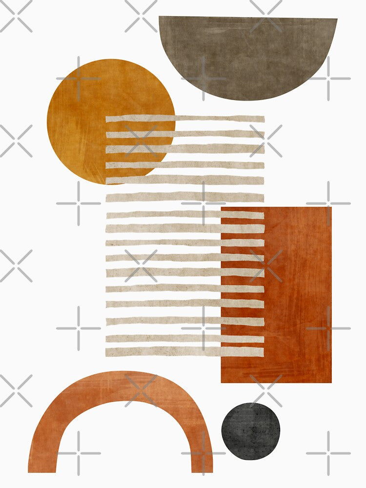 Abstract Shapes 09 Earth Tones by FAROSSTUDIO