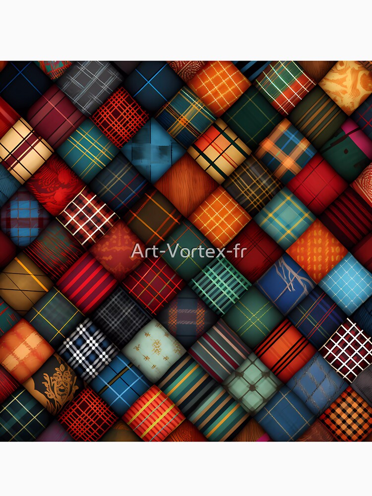 "Shard of Tiles" by Art-Vortex-fr Unisex , , , Long Sleeve Tee