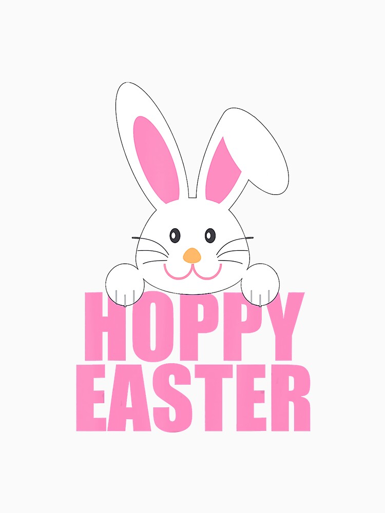 Easter Bunny Pun Hoppy Easter by KiteOfWind Unisex , , , Long Sleeve Tee