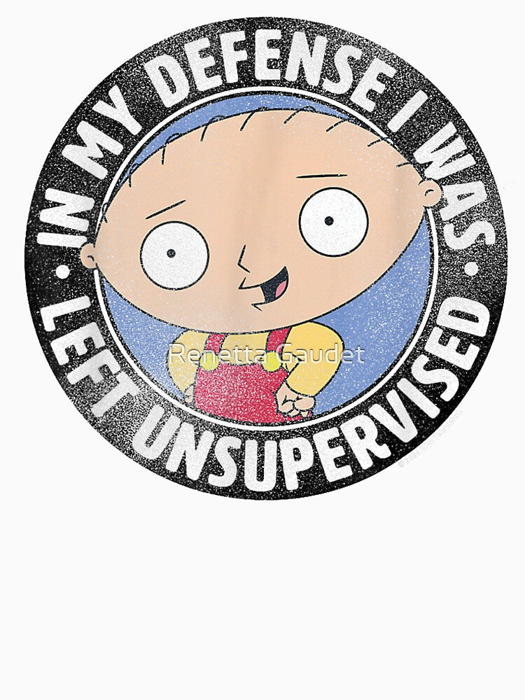 What Happens When I'm Left Unsupervised by RenettaFunky Unisex , , , Long Sleeve Tee
