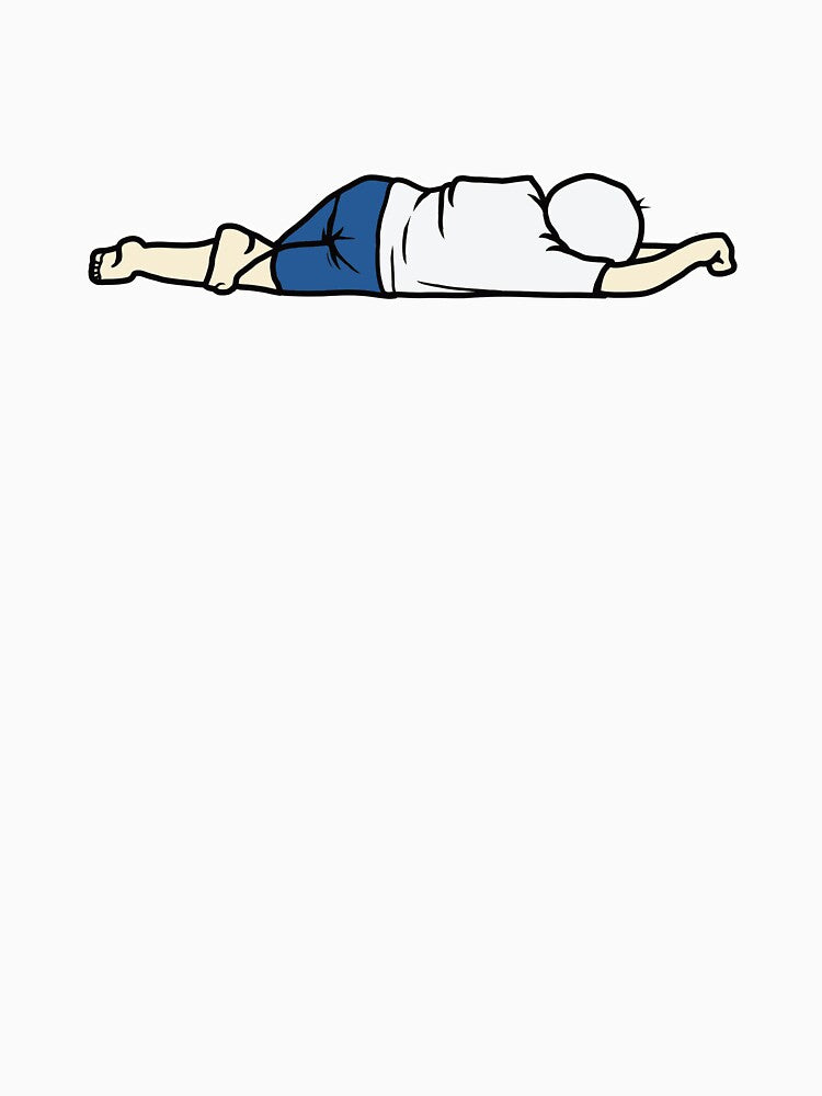 Lazy Person Illustration – Doing Nothing Pose by owl-eyes Unisex , , , Long Sleeve Tee