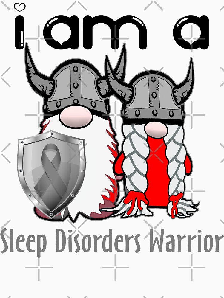 I Am A Sleep Disorders Warrior Support Sleep Disorders Fighter Gift by radianen Unisex , , , Long Sleeve Tee