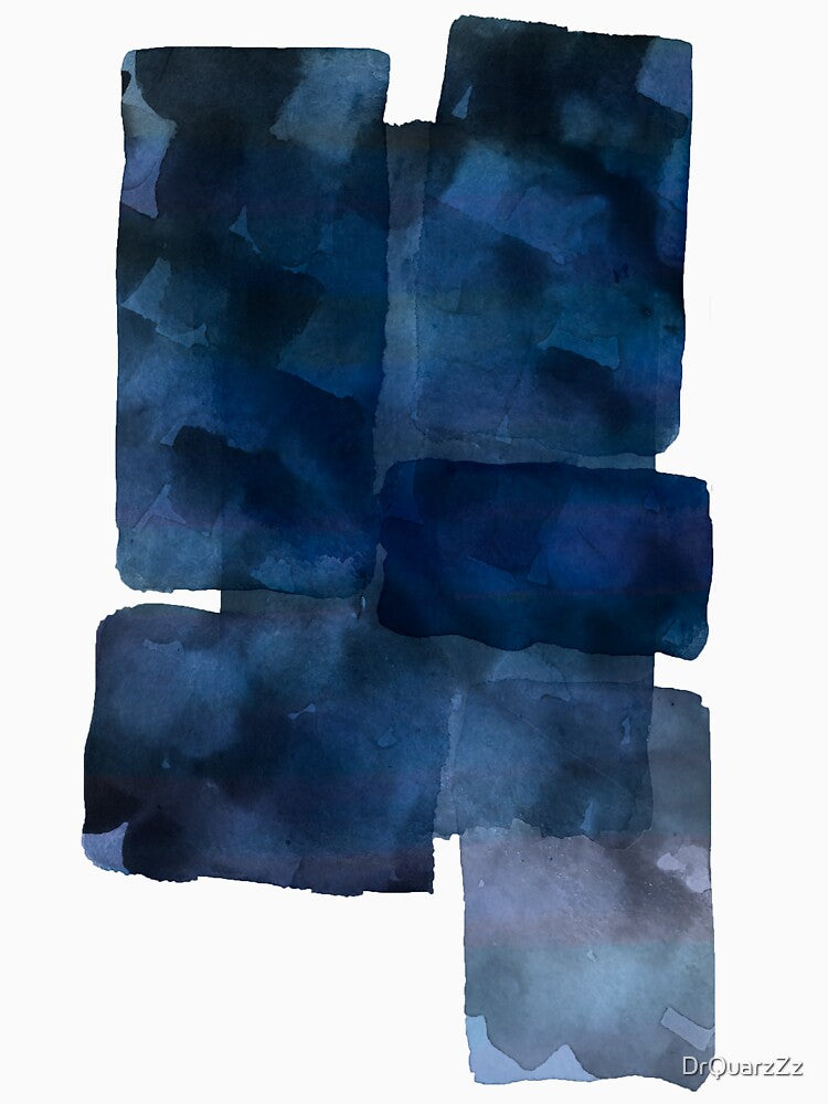 Blue Abstract Painting by DrQuarzZz Unisex , , , Long Sleeve Tee