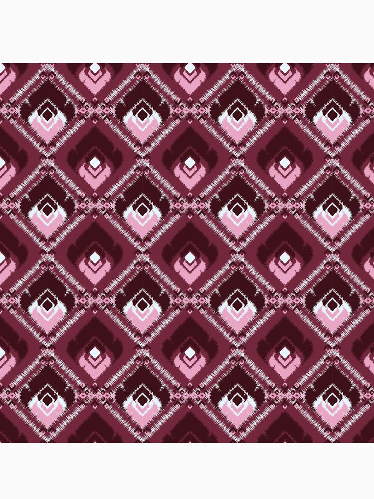 Magenta and pink hues highlight this boho seamless pattern by zephstudoartist