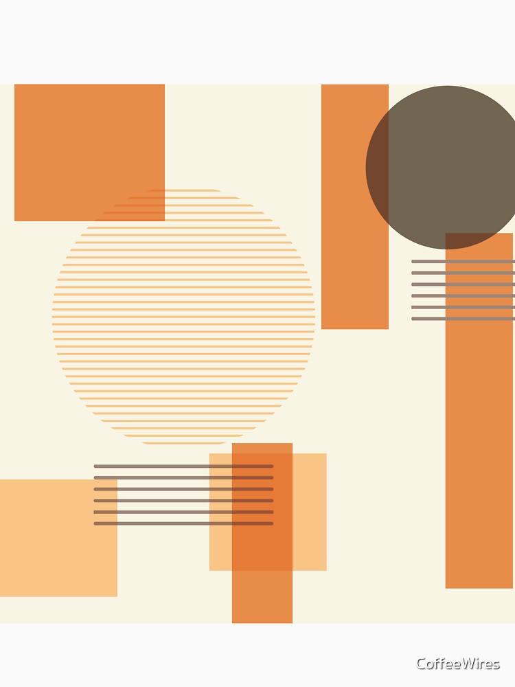 Earth Tones Squares and Circles by CoffeeWires