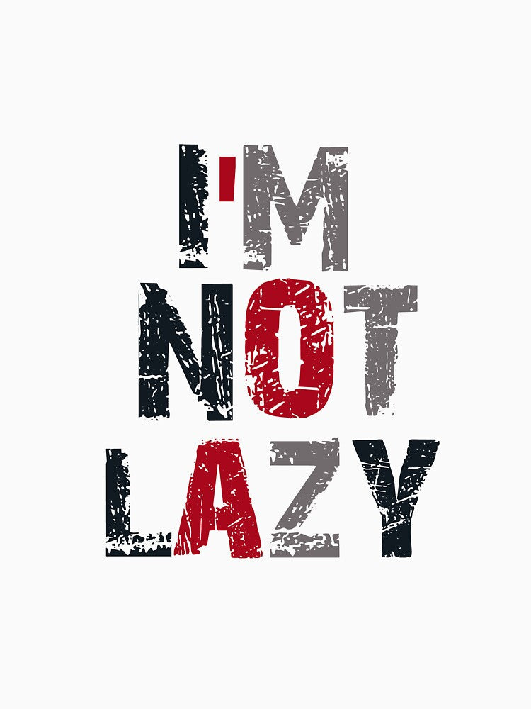 I'm not lazy by Mohamed Knibaa Unisex , , , Long Sleeve Tee
