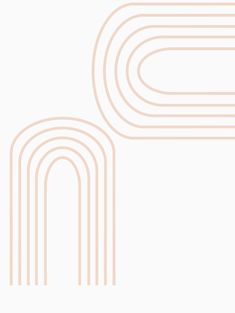 Minimalist Curved Line Art by JuneJournal