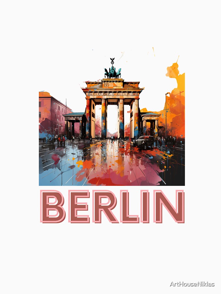 Pop Art Berlin by ArtHouseNiklas Unisex , , , Long Sleeve Tee