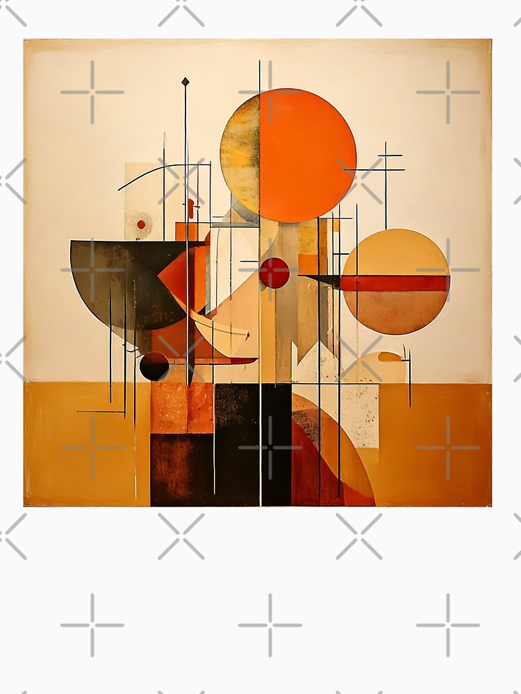 Mid Century Modern Abstract – Geometric Earth Tones MCM Wall Art by CattlettArt